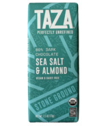 image of Taza Chocolate 80% Dark Sea Salt & Almond with sku:293209