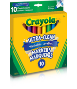 Crayola marqueurs lavables à pointe large couleurs classiques