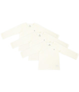 Nest Designs Basics Organic Cotton Ribbed Long Sleeve T-Shirt White