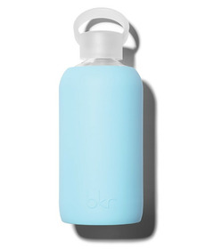 bkr Birdie Glass Water Bottle Opaque Robin's Egg Blue
