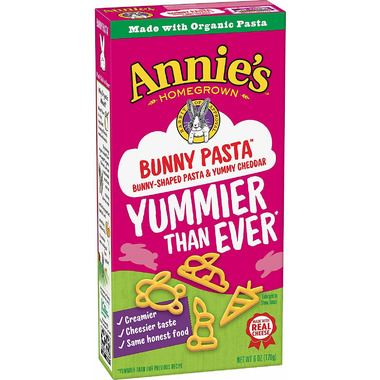 Annie\'s Homegrown Bunny Pasta with Yummy Cheese Annie\'s Homegrown Bunny Pasta with Yummy Cheese
