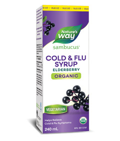 Nature's Way Sambucus Organic Elderberry Cold & Flu Syrup