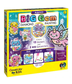 Creativity for Kids Big Gem Diamond Painting Axolotl