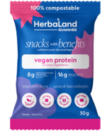 Herbaland Snacks With Benefits Mixed Berry Protein Gummies
