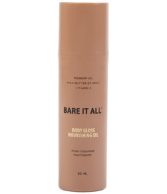 Bare It All Skin Body Gloss Nourishing Oil Travel Size