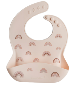 Loulou Lollipop Silicone Bib Printed Rainbow
