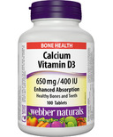 Webber Naturals Calcium Carbonate With Vitamin D