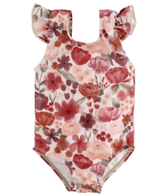 Current Tyed Clothing Ruffle Shoulder One Piece Swimsuit Harper