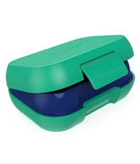 Bentgo Kids 2 Compartment Snack Container Green/Navy