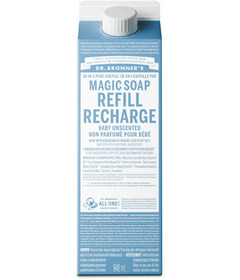 Dr. Bronner's Organic Pure Castile Liquid Soap Refill Baby Unscented