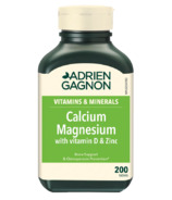 Adrien Gagnon Calcium Magnésium avec Vitamine D & Zinc