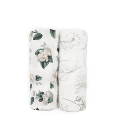 Little Unicorn Organic Cotton Muslin Swaddle Magnolia Set