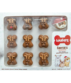 image of Wufers Dog Treats Santa & Reindeer with sku:338160