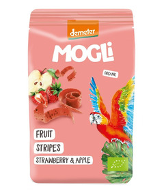 MOGLi Organic Fruit Stripes Strawberry & Apple