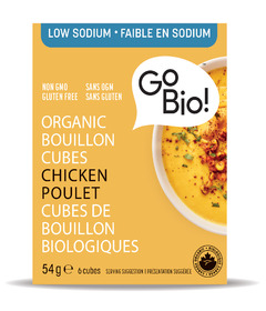 GoBIO! Organic Low Sodium Chicken Bouillon Cubes