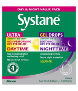 Systane Day & Combo Pack de gouttes oculaires de nuit