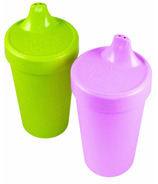 Re-Play Spill Proof Cups Butterfly Purple and Lime Green