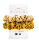 Kooshoo Plastic-Free Scrunchies Gold Sand