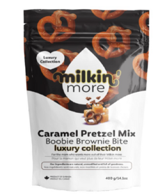 Milkin' More Luxury Collection Lactation Brownie Mix Caramel Pretzel 