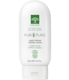 Druide crème pour les mains pure et non parfumée à l'huile d'argan