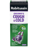Robitussin Children's Cough & Cold Syrup Sans sucre ni alcool Raisin