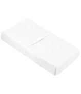 Kushies Flannel Change Pad Fitted Sheet White