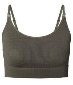 Noppies Mira Seamless Nursing Rib Top Olive