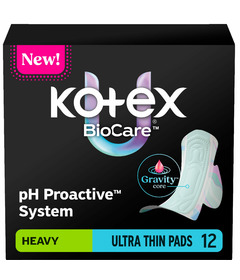 U by KOTEX BioCare Ultra-Thin Winged Heavy Pads