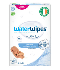 WaterWipes Sensitive+ Newborn & Baby Wipes Unscented & Hypoallergenic
