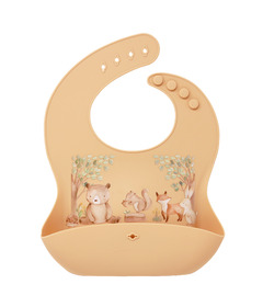 Glitter & Spice Silicone Food Bib Woodland Dreams