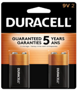 Duracell Coppertop batteries de 9 volts