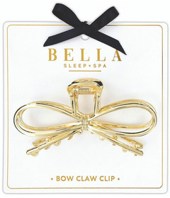 Bella Sleep + Spa Claw Clip Gold Bow