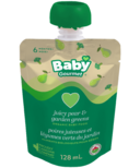 Baby Gourmet Juicy Pear and Garden Greens Organic Baby Food