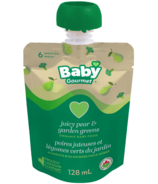 Baby Gourmet Juicy Pear and Garden Greens Organic Baby Food
