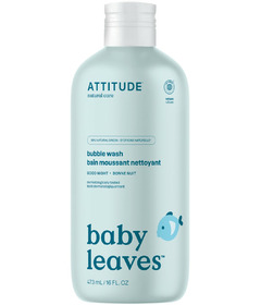 ATTITUDE Baby Leaves Night Bubble Wash Almond Milk