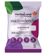 Herbaland Snacks with Benefits Acai Blend Gummies Raspberry