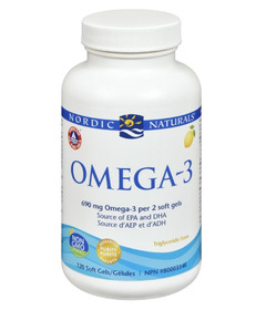 Nordic Naturals Omega-3 Purified Fish Oil Lemon