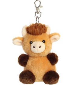 Aurora Palm Pals Hubert Highland Cow Clip-On