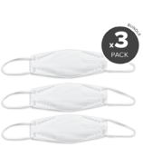 CANADAMASQ CA-N95 Masque à plis plats pour adultes, grand modèle, blanc - Ensemble