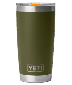 YETI Rambler Tumbler Olive/King Crab Orange