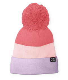 Headster Kids Tricolour Fleece Lined Beanie Ultraviolet