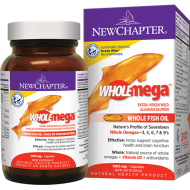 New Chapter Wholemega Extra-Virgin Wild Alaskan Salmon Oil New Chapter Wholemega Extra-Virgin Wild Alaskan Salmon Oil