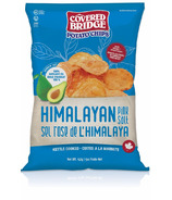 Huile d'avocat Covered Bridge & Sel rose de l'Himalaya Chips de pommes de terre cuites à la marmite