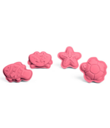 Bigjigs Toys Moules à sable pour personnages rose corail