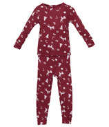 Rise Little Earthling Long Sleeve Sleep Set Dark Red