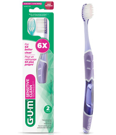 GUM Technique Sensitive Clean Compact Ultra Soft Toothbrush