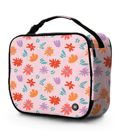 Headster Painted Flowers Classic Lunch Box Powder Pink
