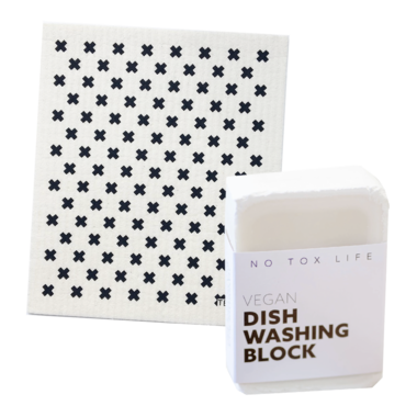 No Tox Life Dish Block Bar & Swedish Sponge Cloth Bundle No Tox Life Dish Block Bar & Swedish Sponge Cloth Bundle