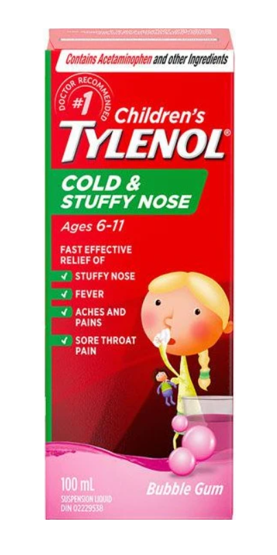 Buy Children S Tylenol Cold Stuffy Nose Suspension Liquid At Well Ca Free Shipping 35 In Canada