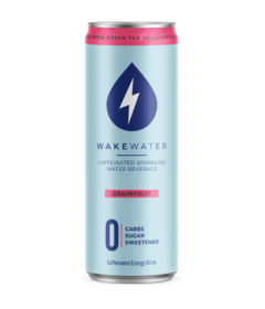 WakeWater Caffeinated Sparkling Water Grapefruit 